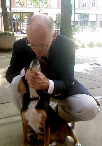 dennislily1 Dennis McCarthy and his beagle, Lily