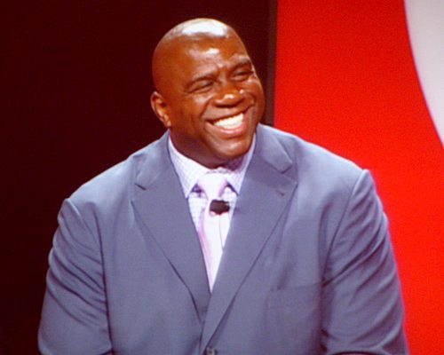magic-johnson Magic Johnon in Chicago last week