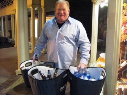 bob-mcclellan In Bearden, Bob McClellan offers beer, water and snacks to his patrons on First Friday