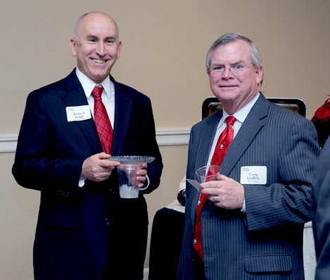 County Commissioner Richard Briggs, left, and KCDC Commissioner Craig Griffith