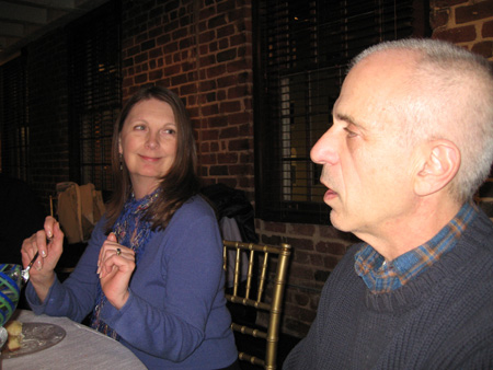 Gay gives Bill the look of love over dessert!