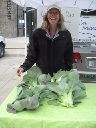 bokchoy Later in the season, Mountain Meadows Farm will be among the largest booths at the Market Square Farmers' Market. But today, all Shannon Meadows had to sell was bok choy. I bought some.
