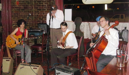 johnson-swingtet The Johnson Swingtet at the Bistro last Friday.