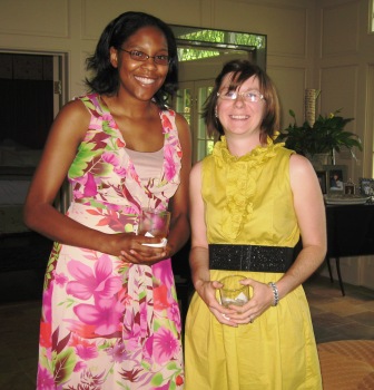 staffers YWCA staff members LaKenya Middlebrook, left, and Lisa Higginbotham