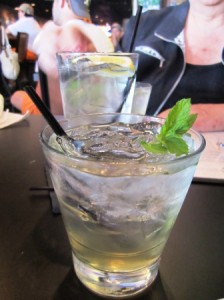 Here's a close-up of that refreshing mojito.