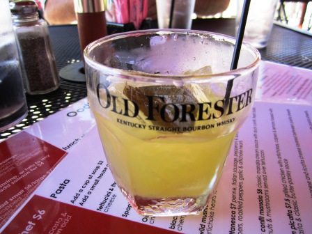 Here's a close-up. Notice the pineapple sage leaf garnish. Nice.