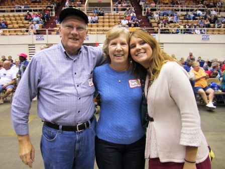 fosters Amy Foster, right, of Moxley Carmichael, and her parents Skip and Jean Foster.