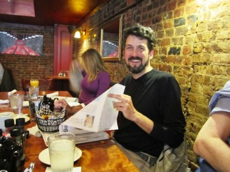 Brent Minchey. He always tries to steal my New York Times book section!