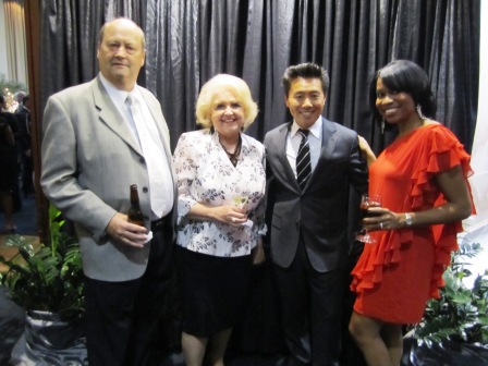 fordshosts At the VIP reception sponsored by U.S. Cellular prior to the show, our guests Richard and Dawn Ford, left, posed with the evening's masters of ceremonies, Vern Yip of HGTV and Tearsa Smith of WATE-TV.