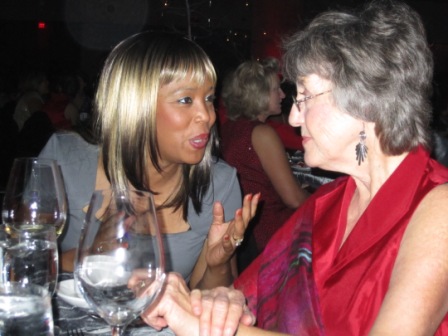 terrymarsha Other Moxley Carmichael guests, Terry Strickland and Marcia Grieve, talk during dinner.