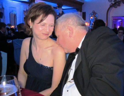 awwww-edwardses Awwww! Mike and Susan Edwards got affectionate at our table. So sweet.
