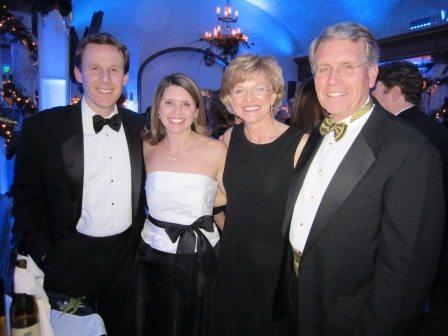 david-martin-family Brandon and Ashley Hopkins, left, pose with her father and step-mother, Sandy and David Martin.