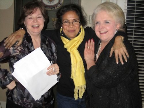 Dawn Ford, right, poses with winners Kathy Hamilton, left, and Rosa Mar.