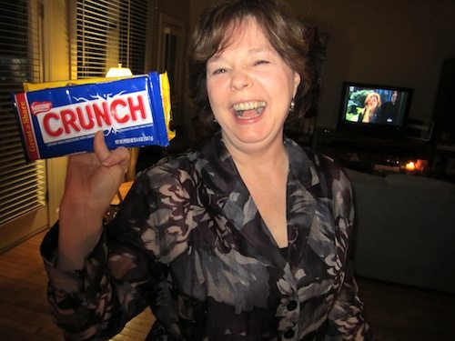 She went for the big candy!