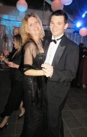 lady-in-black Mischa Renfro and John Hart