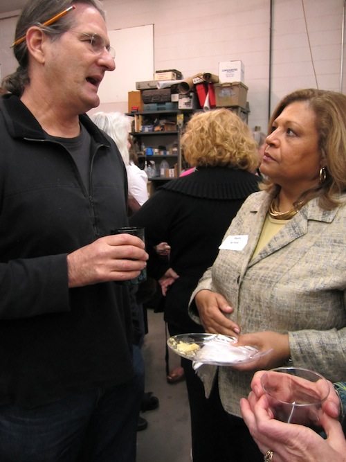 richard-and-phyllis Richard Jolley and Phyllis Nichols during the cocktail hour.