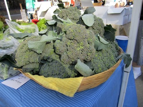 Broccoli is Alan's favorite vegetable, and this looked great so we bought some It's from Mountain Meadows Farm near Norris.