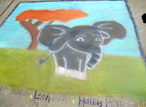 I LOVED this elephant by Leah Davis, Natalie McQuicken and Haley Morris.