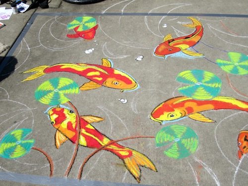 These fish are by Elizabeth Lynch.