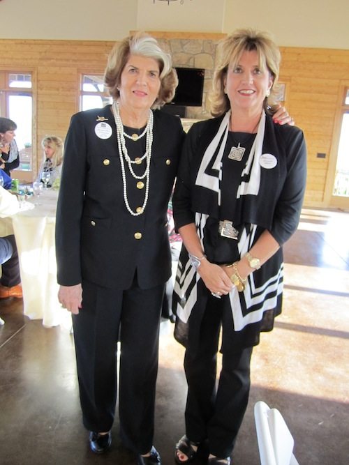 Jacqueline Newman, left, and her daughter Teressia Blair also were among the hosts.