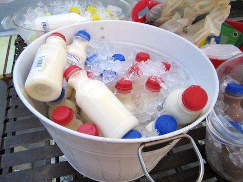 Fresh milk from Cruze Dairy Farm.