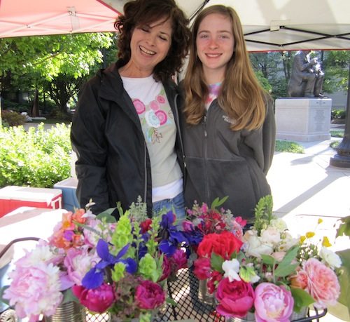 Jenni Dickenson and her daughter, Emma, run Napping Cat Flower Farm.