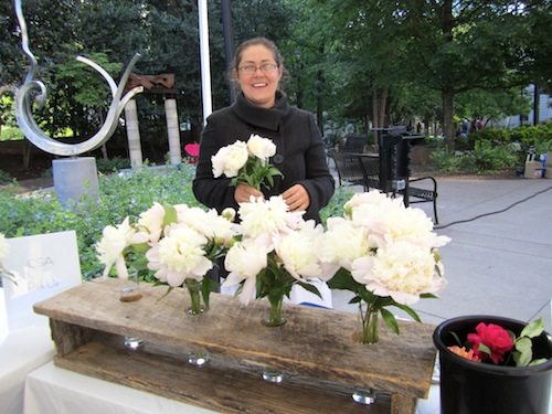 Stacey Adam of Blooming Earth Flowers just moved into some space downtown. Yay! 
