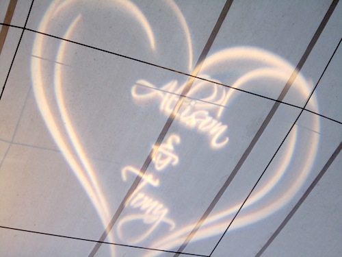 ceiling Projected onto the ceiling!