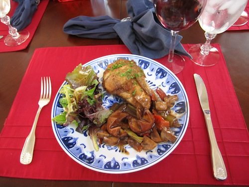 main-course1 Delicious coq au vin, chicken in red wine. Classic.