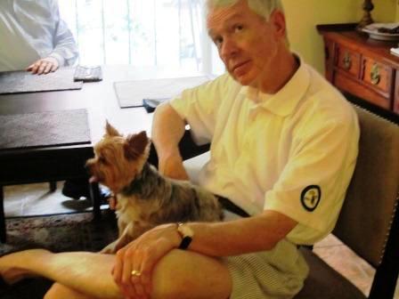 larry-and-tuck Larry wondered how Tuck and the Lyons' cat, Caesar, would get along.