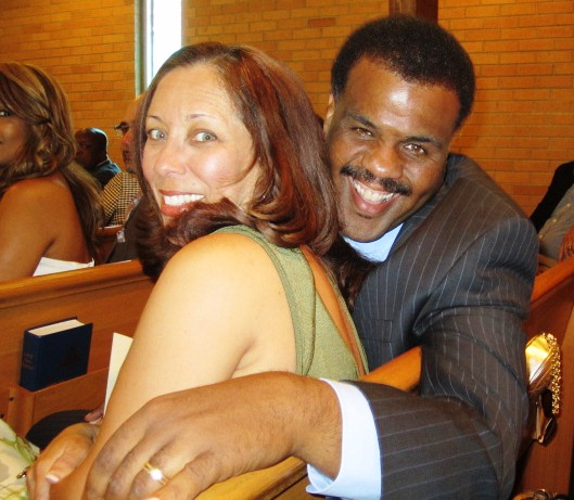 County Commissioner Sam McKenzie and his wife, Gwen, sat in front of us at the church.
