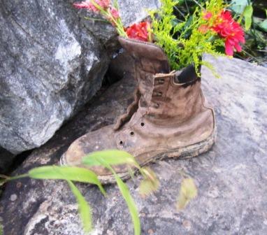 boot-two It was so cute to discover various hiking and rain boots around the property filled with flowers!
