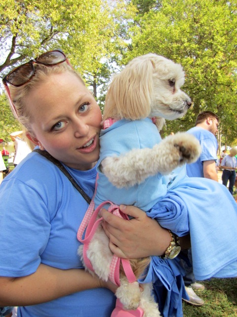 Lauren Christ of Moxley Carmichael and her dog, Chloe, whom she adopted from Young-Williams.