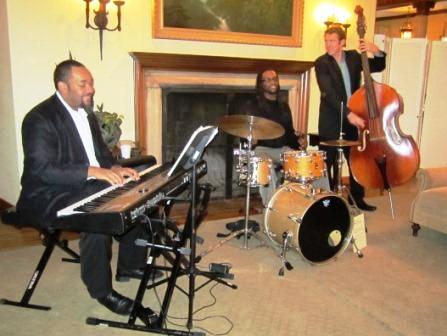 band Band members, from left, Justin Haynes, Nolan Nevels and Taylor Coker, delivered beautiful tunes as guests arrived.
