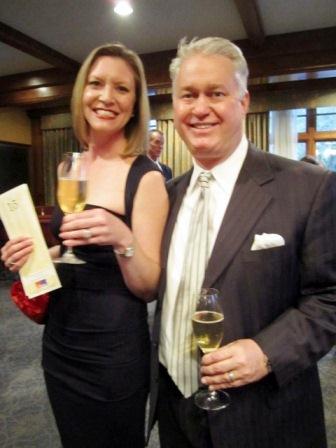 pittmans Tina Rolen and Bill Pittman during cocktails and the silent auction in the River Room