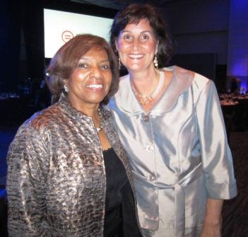 rosalyn-and-michelle Board member Rosalyn Tillman and Urban League employee Michelle Henry chat after the event. (Michelle also works part-time for Moxley Carmichael.)