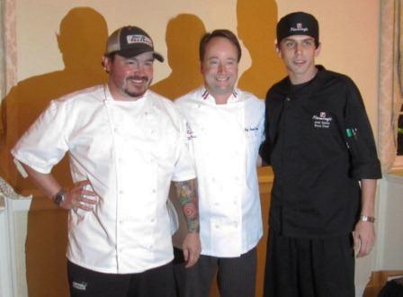 three-chefs From left, chefs Sean Brock, David Pinckney and Josh Smith