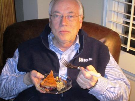 Anyone who reads this blog knows what Alan's favorite part of the meal is!