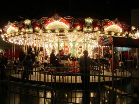 carousel One of the most popular parts of Fantasy of Trees is the beautiful carousel.