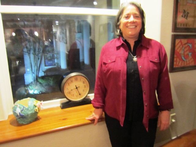 830-mayor It was 8:30, and we were pretty much on time. (Mayor Rogero patiently posed by the clock. Thanks!)