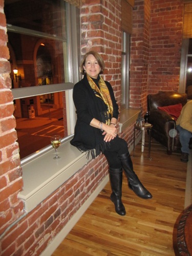 judith-sitting-pretty It was such a pretty February night that we opened the windows. Here's Judith, one of our targets!