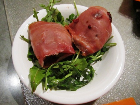 scallops These prosciutto-wrapped scallops, which also have a sun-dried tomato tapenade inside, are from a favorite Giada DeLaurentiis recipe.