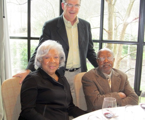 david-and-peters2 David Butler, standing, with Sylvia and Jan Peters