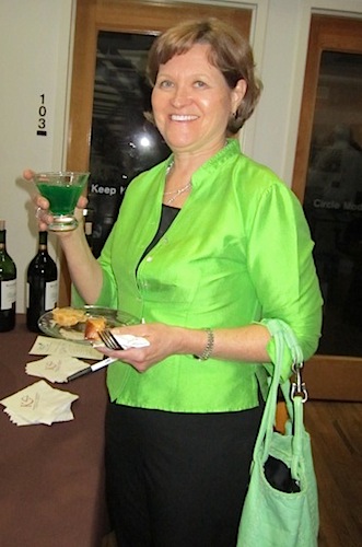 justice-lee Tennessee Supreme Court Justice Sharon Lee samples the other signature cocktail, a Thin Mint martini.