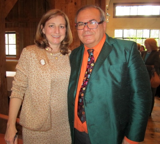 stevens-koella-hall-and-artist Stevens Koella Hall, left, poses with artist Hunt Slonem.