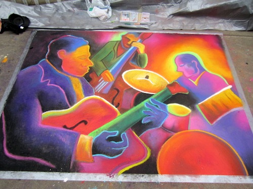jazz-by-kalyn-smith-erik-vass-emily-hoffman This colorful piece is by Kalyn Smith, Erik Vass and Emily Hoffman.