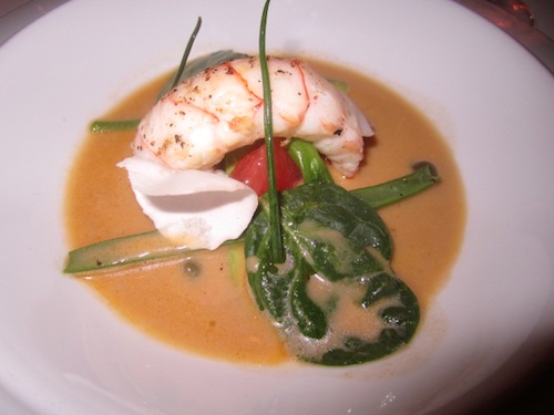 langostine-appetizer I had the Langoustine a "La Nage." It was delicious.