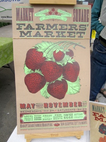 last-poster Sad sign. Every year the Farmers' Market commissions a poster by Yee Haw Industries. This is the ninth and last year. Yee Haw is closing.