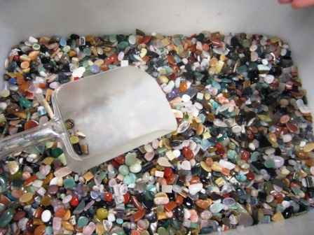 little-rocks Cabochons are gemstones that have been polished and shaped rather than faceted.