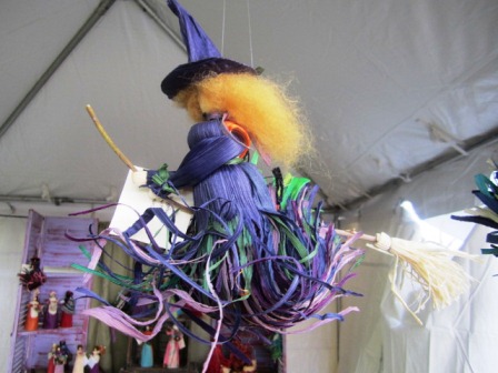 witch Anne Freels was offering cornshuckery demonstrations, but not while I was there. I loved her cute witches, though.